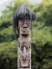 Batak-Totem in Simanindo Huta Bolon auf Samosir im Toba-See  Sumatra  Indonesien