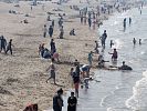Belgische Küste: Badeleben am Strand