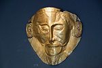 Sog. Maske des Agamemnon (mykenisch) im Nationalmuseum Athen / Griechenland 2009