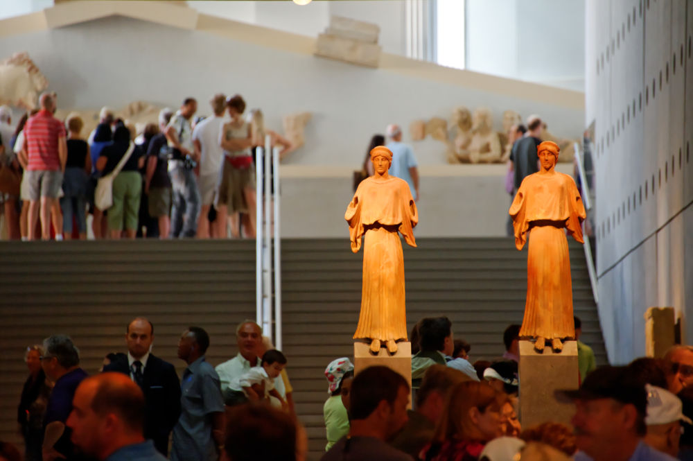 Aufgang ins Akropolis-Museum in Athen