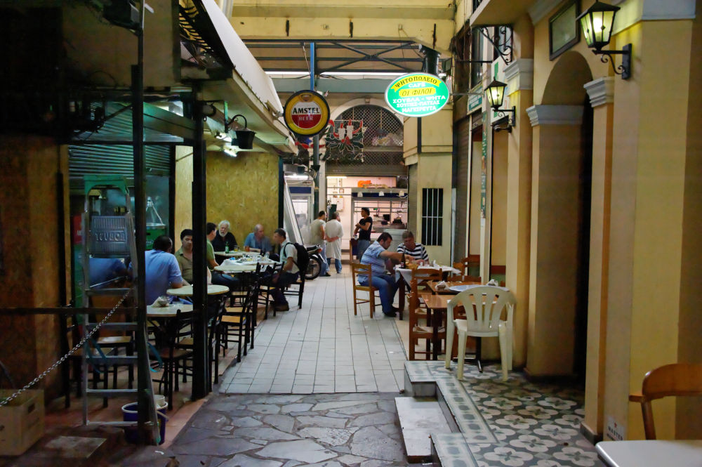 In der Zentral-Markthalle von Athen