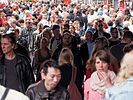 Auf dem Sonntagsmarkt La Batte in Liege / Lüttich