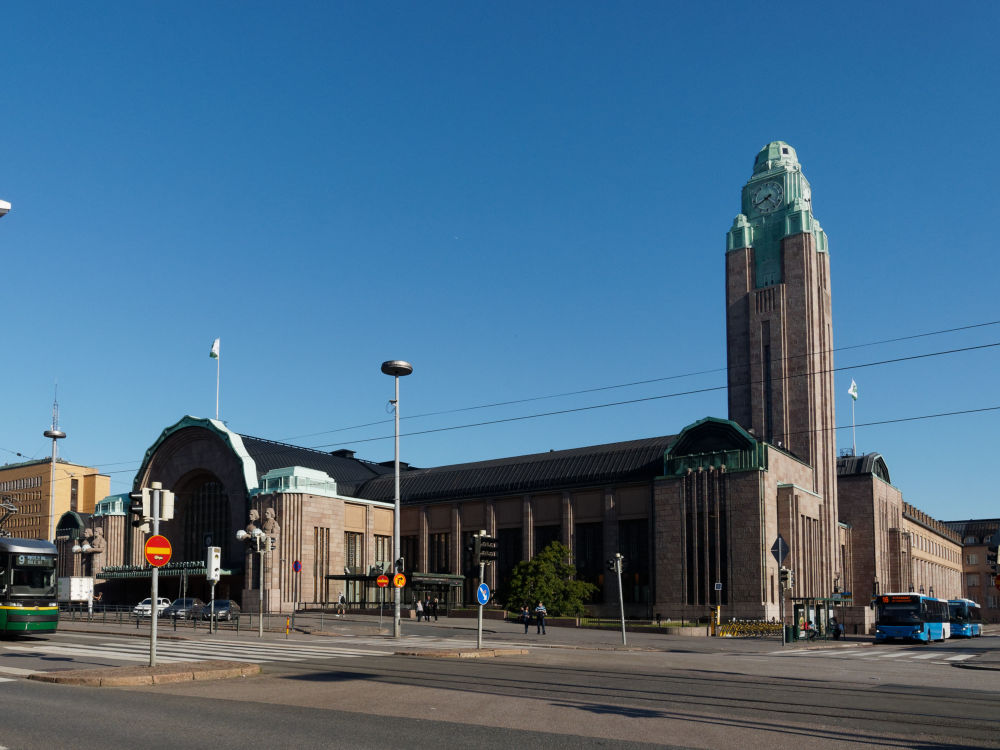 Der Hauptbahnhof in Helsinki von Eliel Saarinen