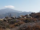 Blick von Minoa auf Chora, Amorgos
