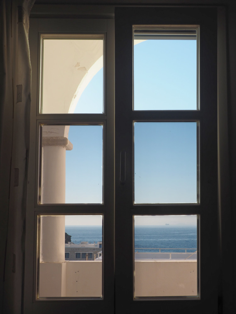 Blick aus dem Fenster - Hotel Panorama  Naxos